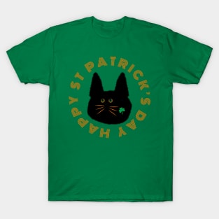 St Patrick’s Shamrock Cat T-Shirt